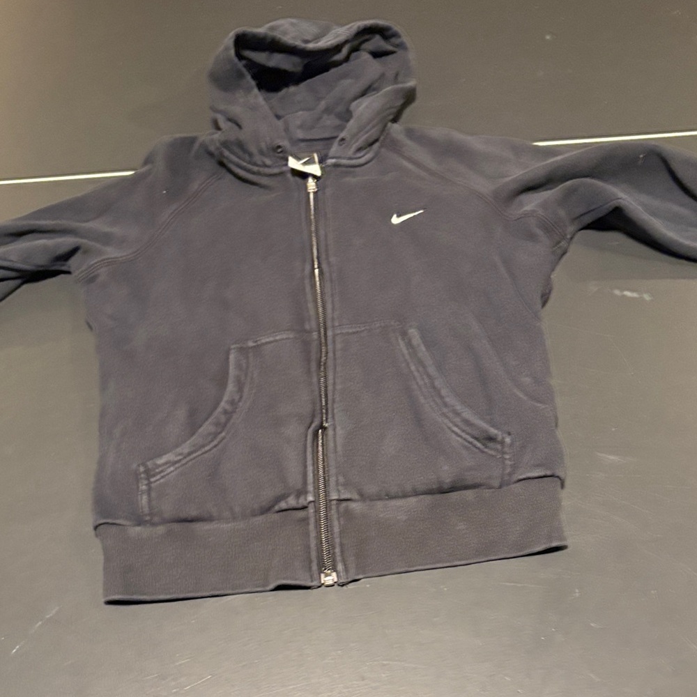 Nike Kids Dark Hoodie with Logo - Picture 1 of 9